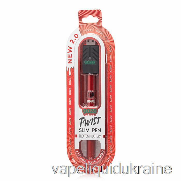Vape Liquid Ukraine Ooze Slim Twist Pen 2.0 Flex Temp Battery Ruby Red